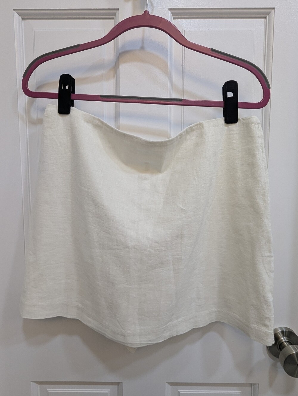 NWT Abercrombie Cream Linen Skirt with Shorts Size Large